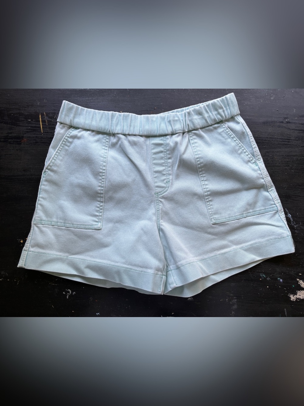 mint color lee shorts